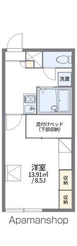 レオパレスサツキの間取り写真
