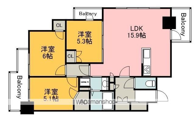 TK−7BLD.の間取り写真