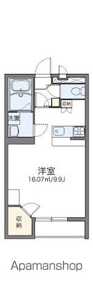 レオパレスリカヴィトスの丘[1K/31.05m2]の間取図