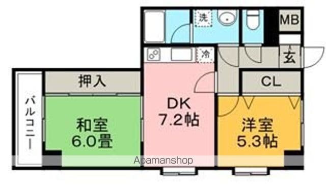 エスポワール六ツ門の間取り写真