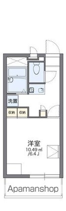 レオパレスＪＯＹ[1K/21.4m2]の間取図