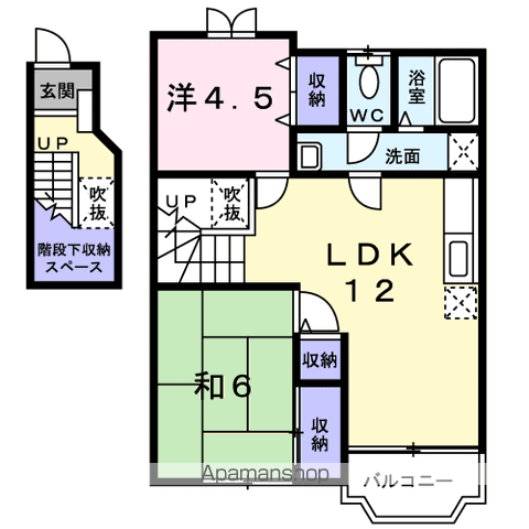 【ボヌールの間取り】