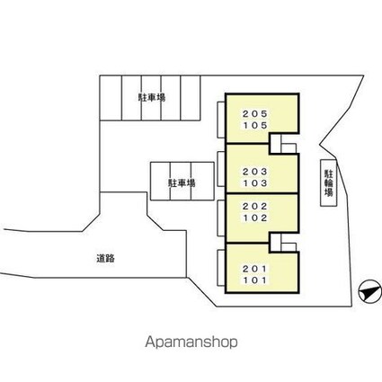 サーンク都[2LDK/53.46m2]の配置図