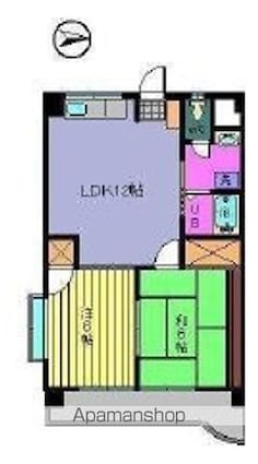 グレイス衣山東[2LDK/50.31m2]の間取図