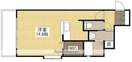 広島県広島市中区猫屋町[1R/31.35m2]の間取図