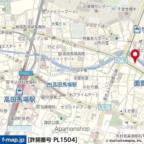ミリオンステージ西早稲田壱番館の周辺写真