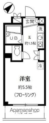 ＣＯＮＦＯＲ東山[1K/16.78m2]の間取図