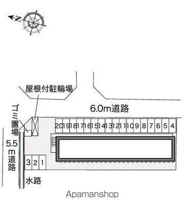 レオパレスルミナス[1K/31.05m2]の配置図