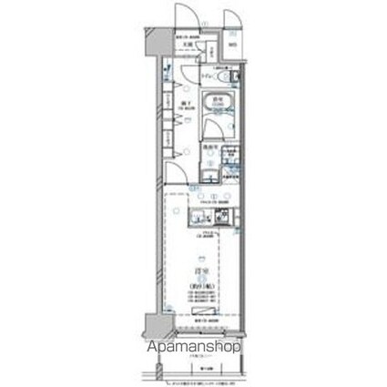 ディアレイシャス鶴舞公園[1R/29.64m2]の間取図