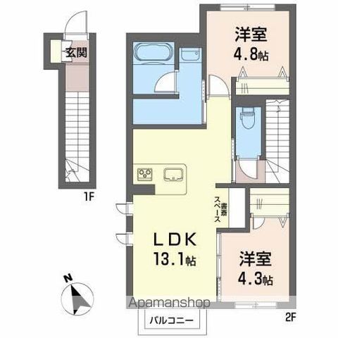 シャーメゾン旭南の間取り写真