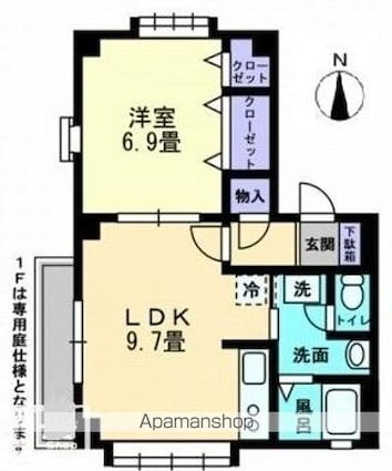 アルコリッチ[1LDK/40.12m2]の間取図