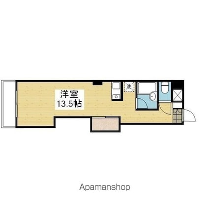 日正山越ハイツ１[1R/29.7m2]の間取図