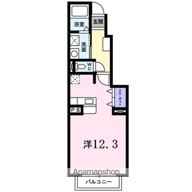 ネオ・サルビアⅢ[1R/32.9m2]の間取図