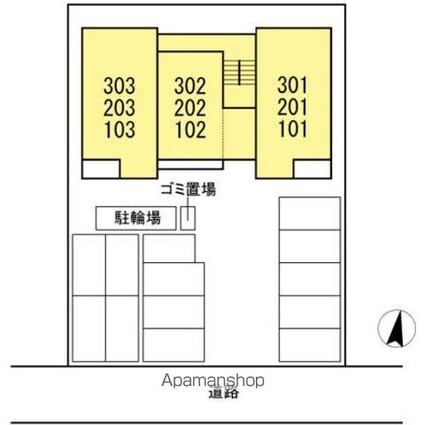 アリエッタ光南町[2LDK/60.66m2]の配置図