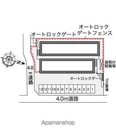 レオパレスマグノーリア 206 ｜ 千葉県船橋市西習志野２丁目19-6（賃貸アパート1K・2階・19.87㎡） その21