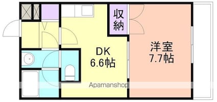 和歌山県和歌山市三葛[1DK/36.71m2]の間取図