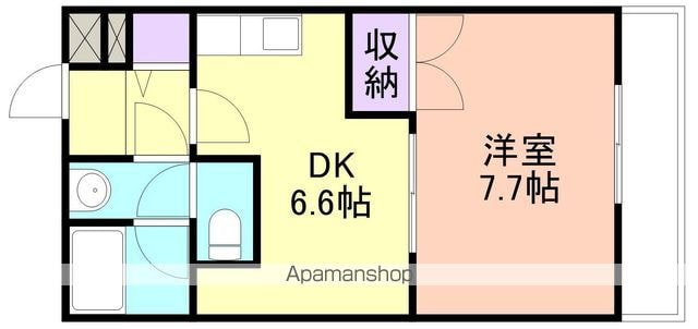 和歌山県和歌山市三葛[1DK/36.71m2]の間取図