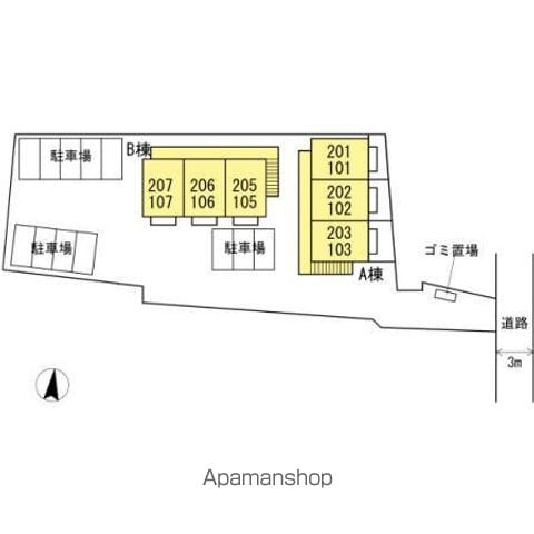 アモリール津福　Ａ棟 102 ｜ 福岡県久留米市津福今町617-1（賃貸アパート1LDK・1階・29.25㎡） その13