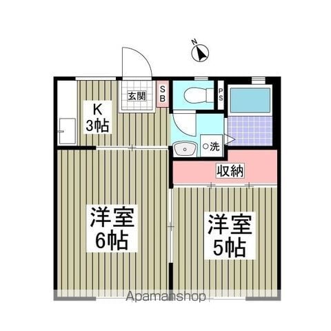 サンシティ江田Bの間取り写真