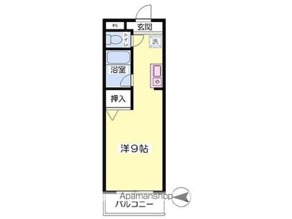 アトランティック木屋[1R/21.04m2]の間取図