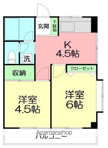 ローズマンション湘南の間取り写真