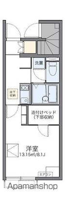 レオネクストサリュー[1K/23.61m2]の間取図