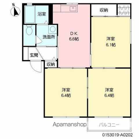 バリュージュたかき A棟の間取り写真