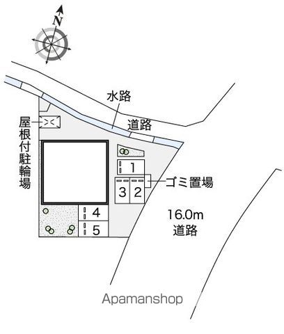 レオネクスト南蔵王[1K/36.38m2]の配置図
