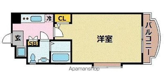 サヴォイステュディオブランシェの間取り写真