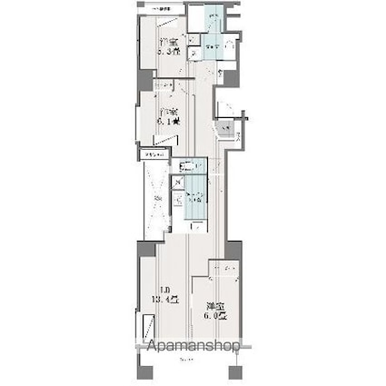 カスタリア本所吾妻橋[3LDK/78.46m2]の間取図