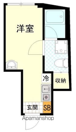 東京都練馬区練馬３丁目[1R/16.73m2]の間取図