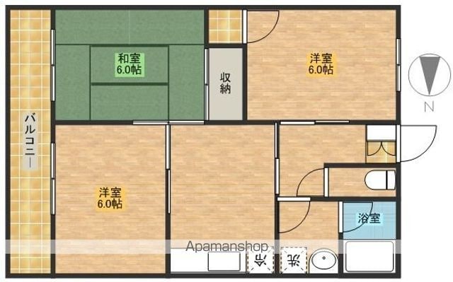 グラン・ファミーユ[3DK/50m2]の間取図