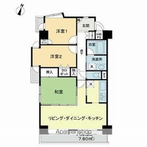 ライオンズマンション朝霞本町の間取り写真