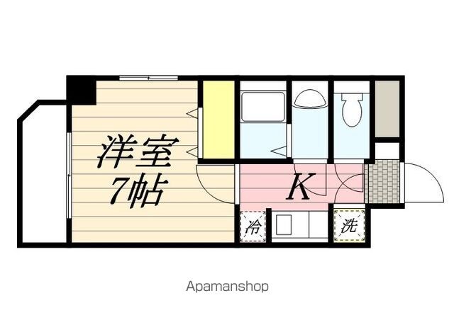 Ｐａｌａｃｉｏ用賀（パラーシオ[1K/25.08m2]の間取図