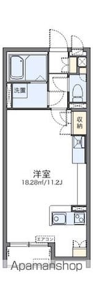 千葉県柏市大島田[1R/31.82m2]の間取図