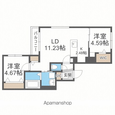 GRANDVERTの間取り写真