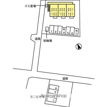 エトワール[1LDK/40.07m2]の配置図
