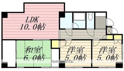 東京都三鷹市新川３丁目[3LDK/64.7m2]の間取図