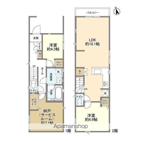 ＫＯＬＥＴ中河原０９の間取り