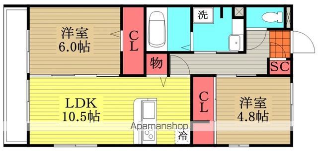 薬円台壱番館 Cの間取り写真