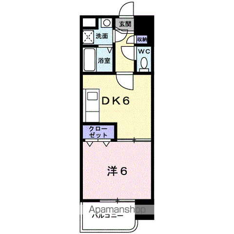 パームヒルズマンションの間取り写真