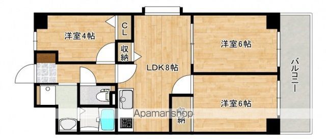 三篠北パークマンションの間取り写真