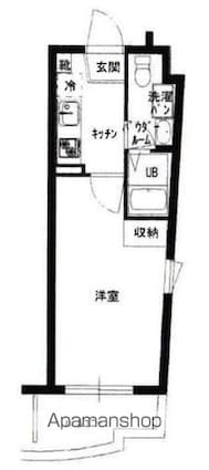 モント北馬込[1K/24m2]の間取図