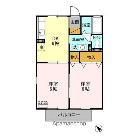 屋敷添ハイツの間取り写真