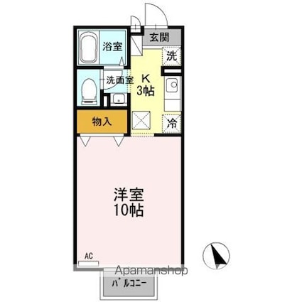 スリーファイブ　ＣＤ[1K/30.03m2]の間取図
