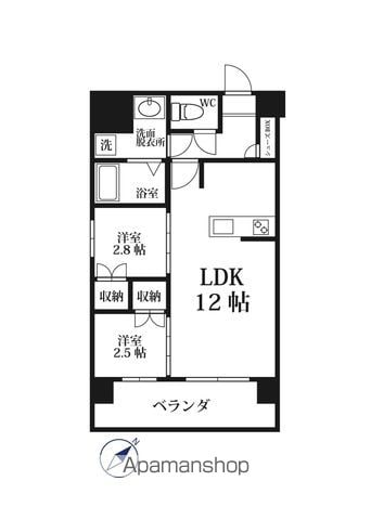 MODERN PALAZZO六本松STATIONの間取り写真