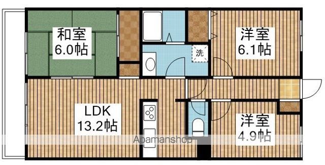 ダイアパレス医学町の間取り写真