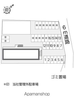 レオパレスセントリオ[1K/20.28m2]の配置図