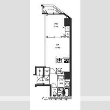 ＳーＲＥＳＩＤＥＮＣＥ駒込六義園[1LDK/40.21m2]の間取図