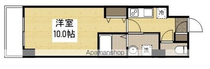 エイトバレー４３平和大通り[1K/29.76m2]の間取図